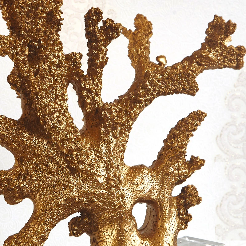 living room bedroom decorative luxury crystal base coastal gold coral bed side hotel table lamps