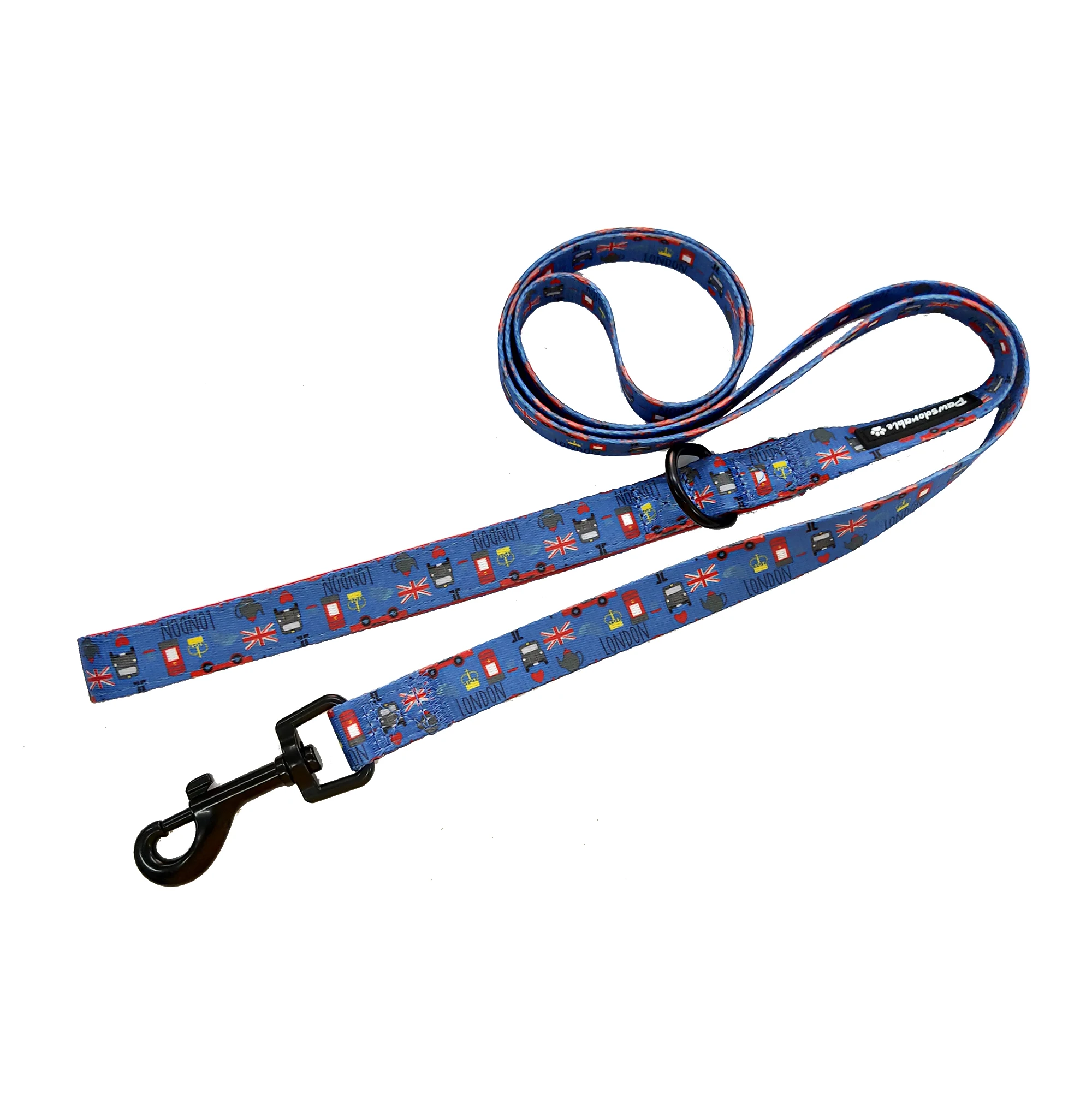
Hot Sale Custom Sublimation Print Logo Neoprene Padded Handle Dog Leash 