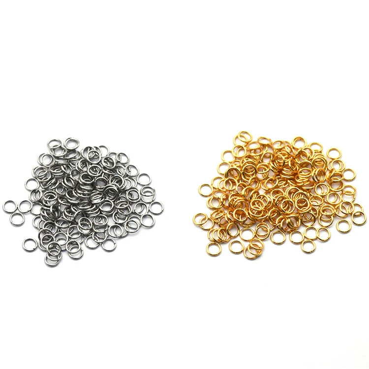 Wholesale Stainless Steel Jump Rings Split Ring Connectors Open/Closed Jump Rings for Jewelry Findings & Components