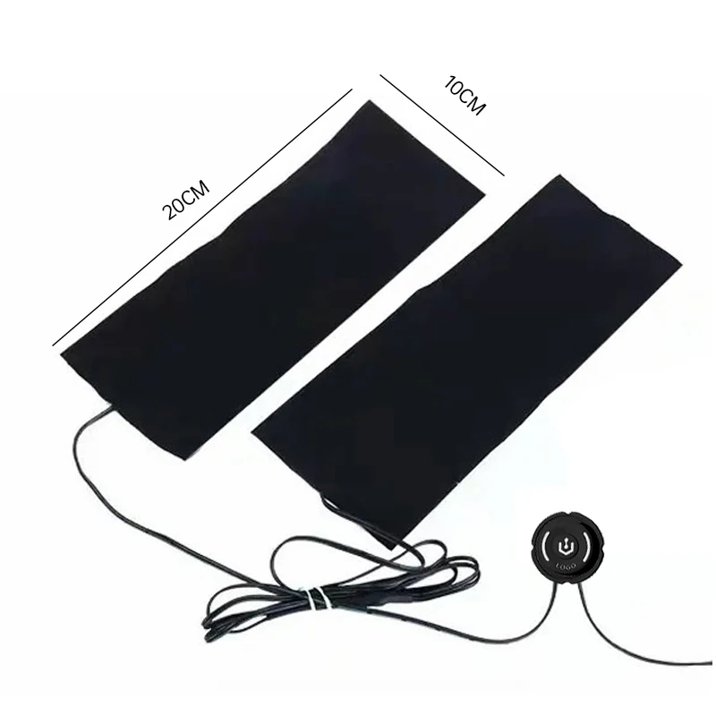 Usb Powerbank Battery Electric Heating Pads 3.5v 5v 7.4v 12v With NTC Switch Grahphene Heating Films Thermal parts For Jacket
