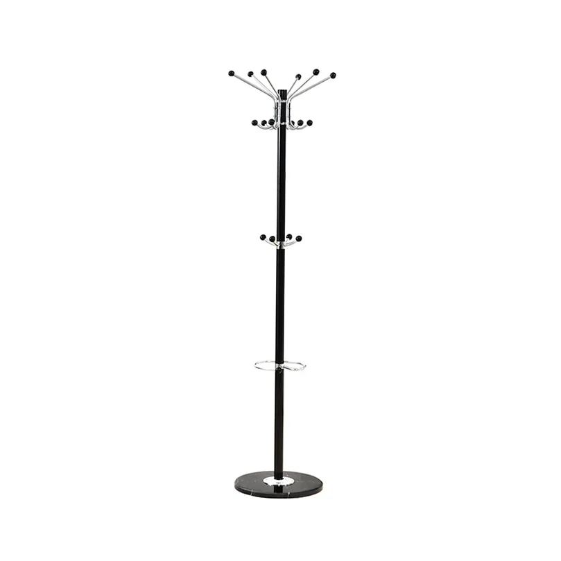 Free Sampleluxury floor iron art coat racks shelf marble base stands hanging clothes garment standing coat rack