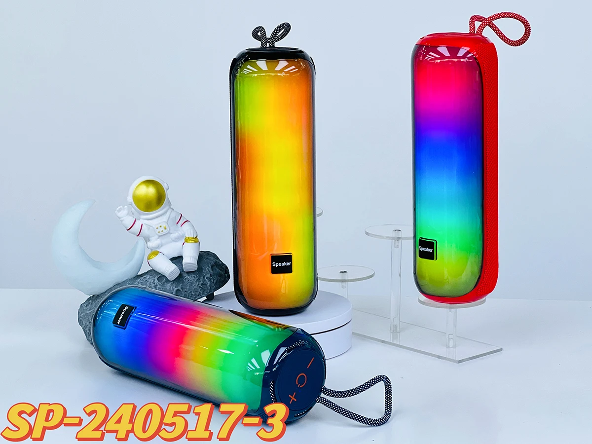 Новый SP-240517-3 портативный беспроводной синий зуб динамик водонепроницаемый открытый RGB звуковая коробка