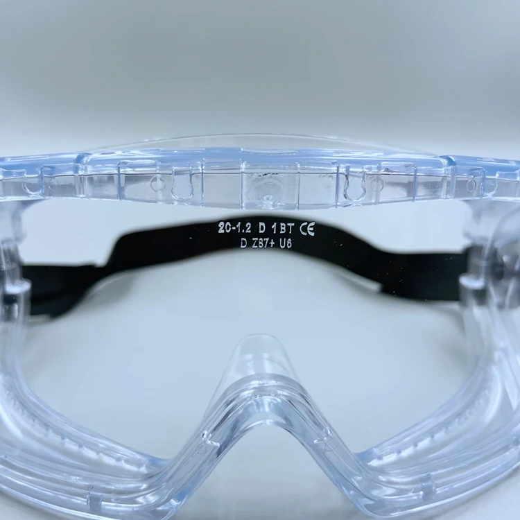 Made in China superior quality construction anti fog strap safety goggles