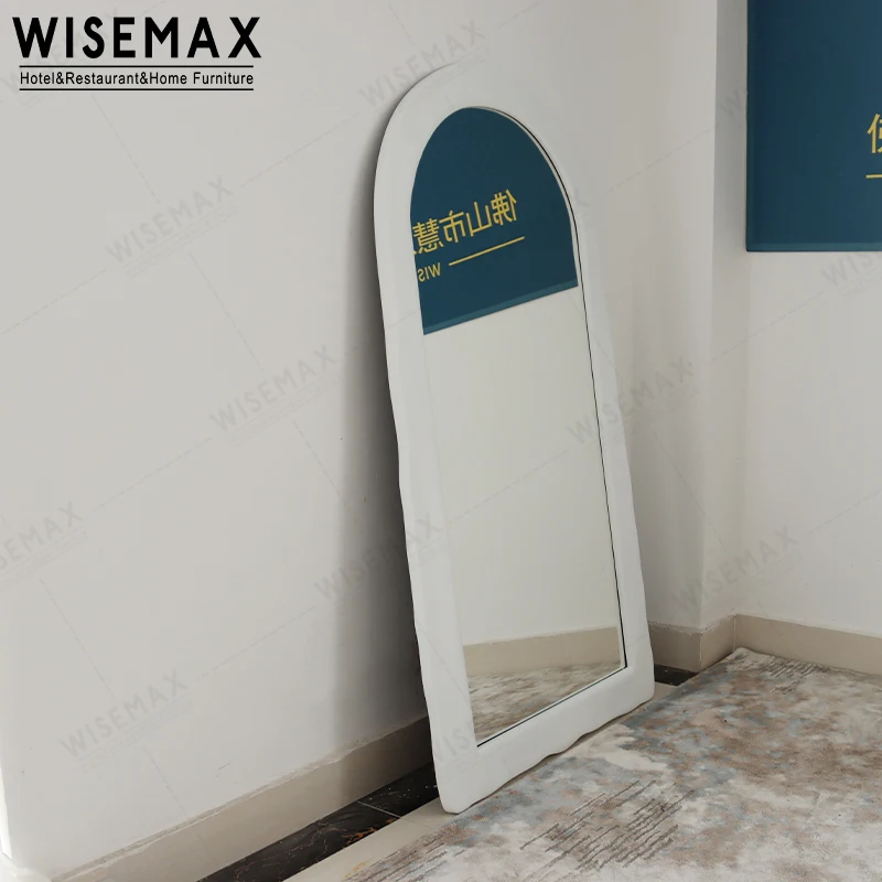 Мебель WISEMAX Современный домашний декор овальная форма большой размер настенное зеркало фанера Круглый Угловой пол для
