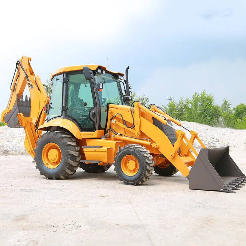 Low Consumption Mini Loader and Towable Backhoe Loader for Water Project Usage