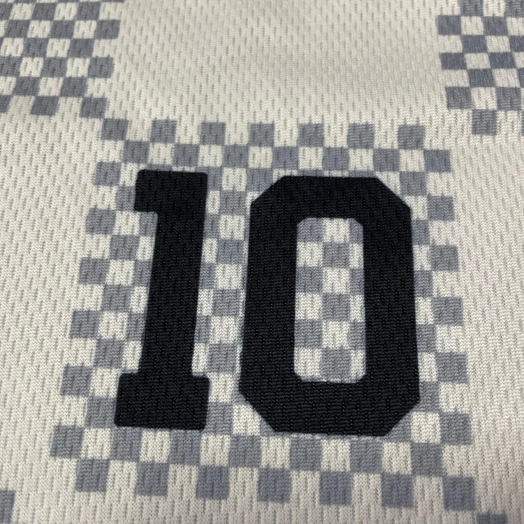 Sublimation Design Grid Pattern Custom Unique Class Collar Football Soccer Jersey