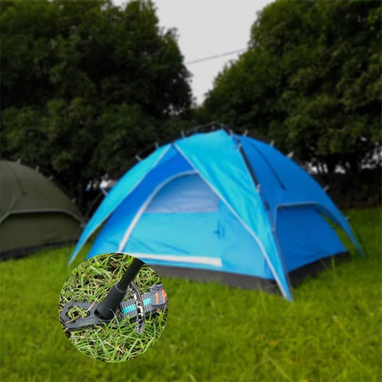 Rope outdoor ground anchor belly hook camping flag stakes galvanized canopy duty metal heavy coated rebar steel nail tent pegs