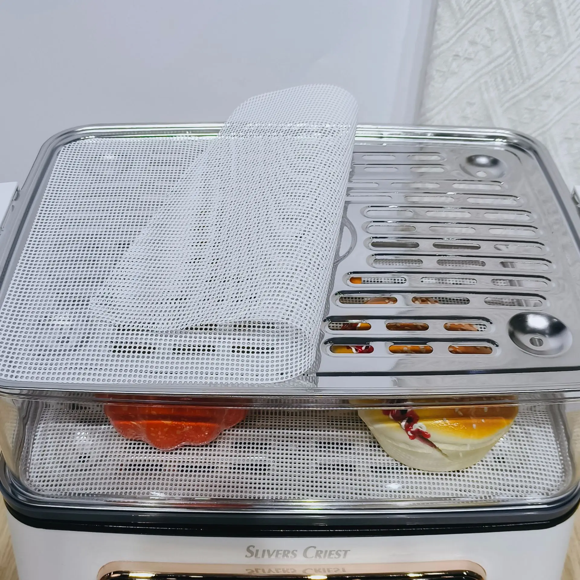 New Quick Heat Steam Multifunction 10L Electric Cooker Stainless Steel Cooking Seafood Vegetable Hotpot Hot Pot Food Steamer