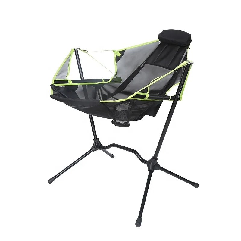 Lightweight Furniture Portable Camp Relaxing Swing Luxury Recliner Aluminum Outdoor Folding Rocking Chair