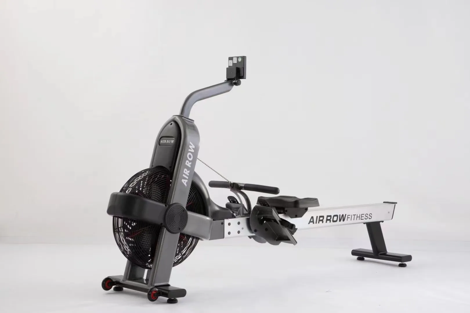 Rowing Machine FAN Resistance air Rower with Monitor for Commercial Cardio Fitness Gym Club