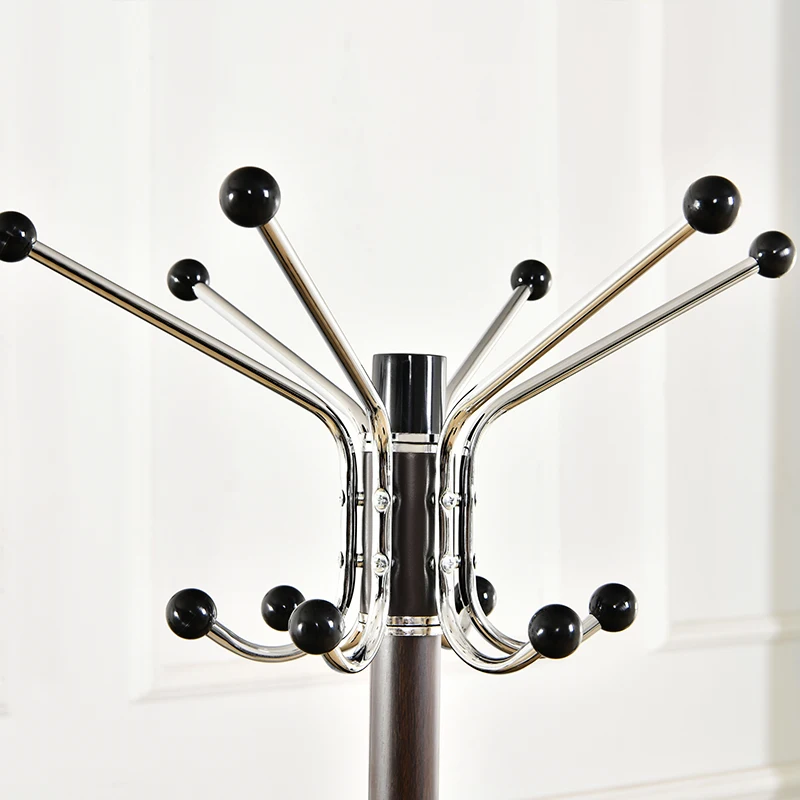 Free Sampleluxury floor iron art coat racks shelf marble base stands hanging clothes garment standing coat rack