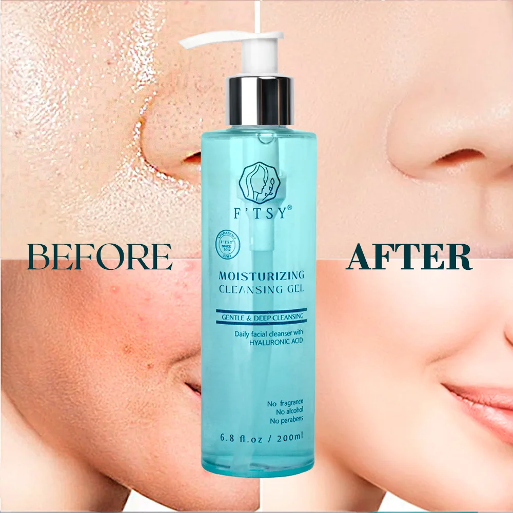 OEM Foam Cleaning Gel Gently Hydrating Removes Makeup Q10 Cleanser Face Wash Water Facial Cleanser