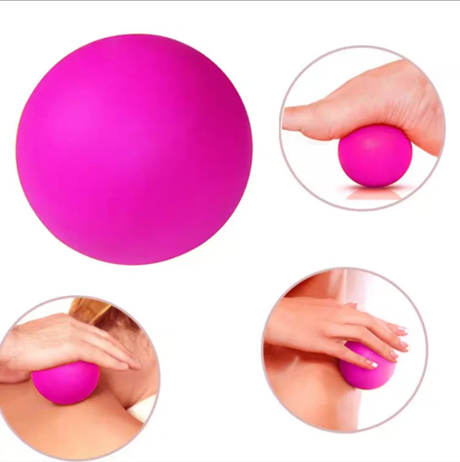 Wholesale Custom logo all kinds of size high quality colorful official silicone lacrosse massage ball