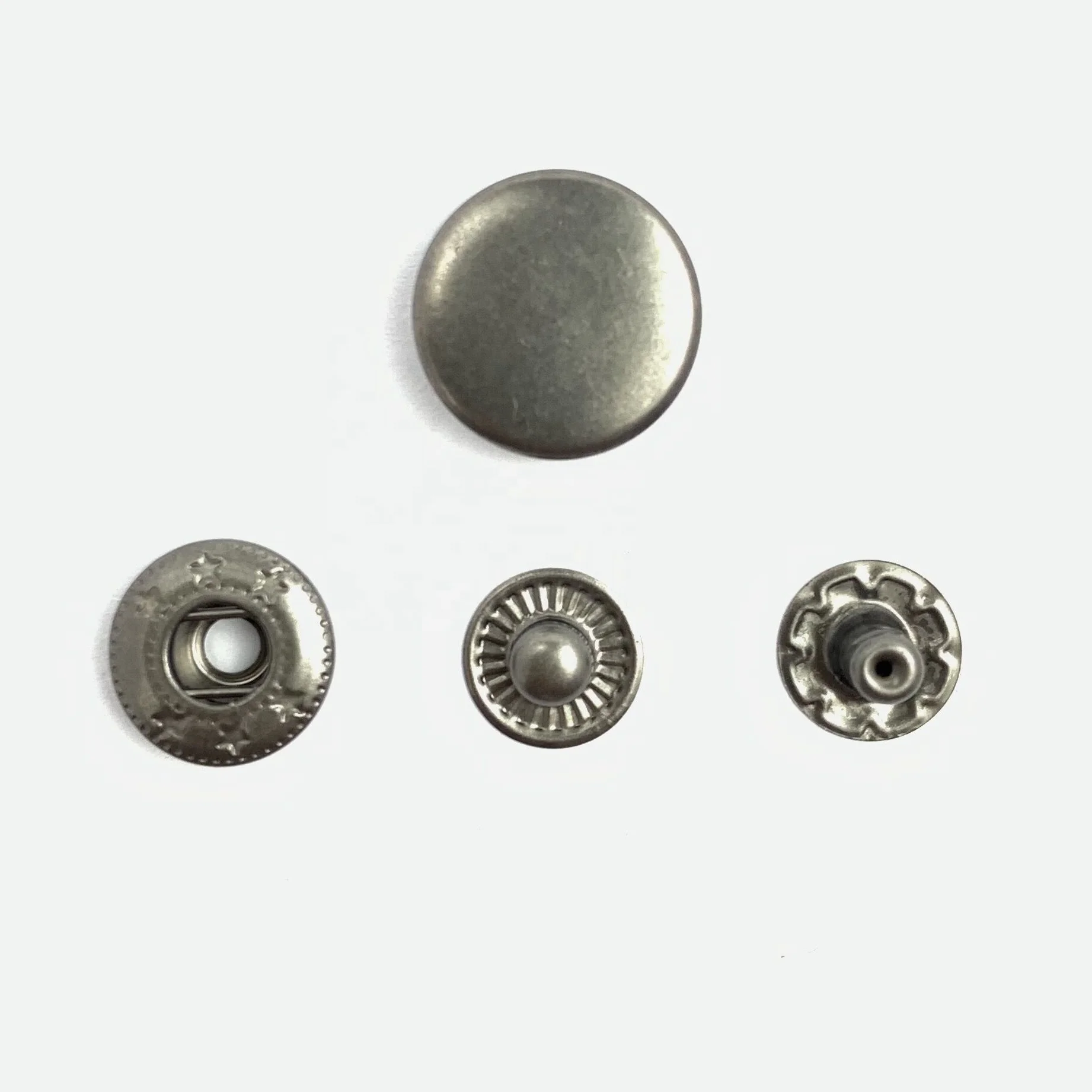 Wholesale custom stainless steel metal button 633# Snap Button