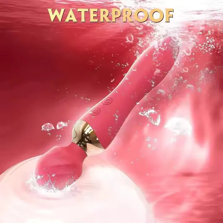 Custom Logo Magic Vibrating wand massager 12 frequency dual end wonder av wand vibrator for male female