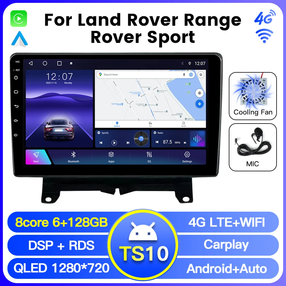 Система Android NaviFly TS10 TS18 8 ядер 6 + 128 ГБ для автомобиля