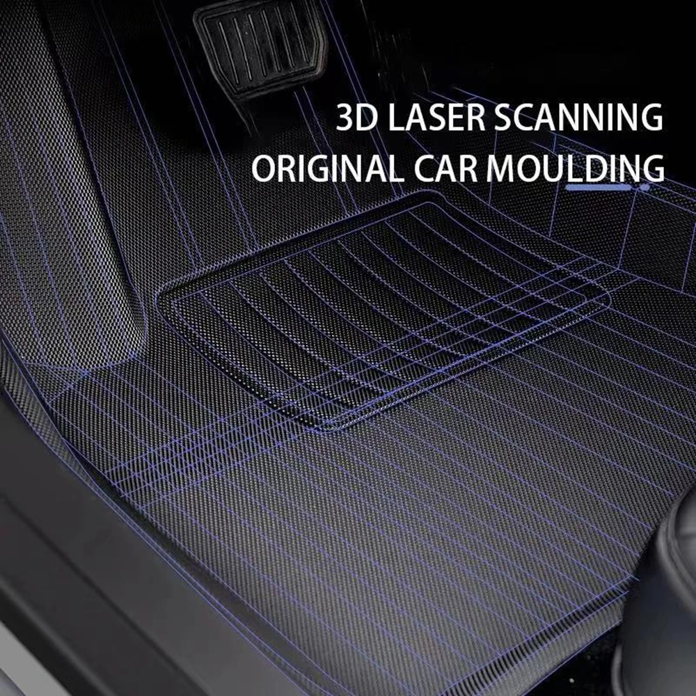Amazon Hot Sell 3D Foot Pad Car Floor Mat Liner Floor Mats Waterproof Non-Slip Carpet For Tesla Model 3 Model Y 2021