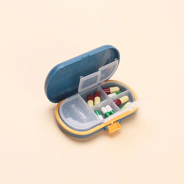 Portable Travel Pill Case Organizer Medicine Storage Container Drug Tablet Pills Box 4/6 Grids Plastic Pillboxes