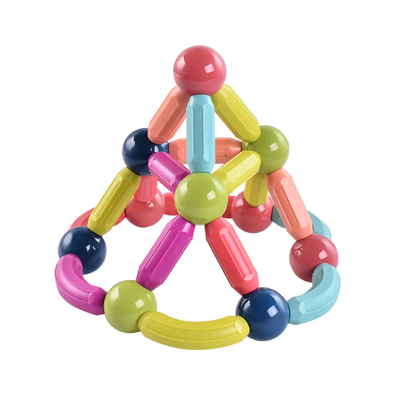 43 pcs STEM preschool Mini Magnetic Building Blocks Set DIY Magnetic Sticks Toys for Toddlers Educational Toys for Kids