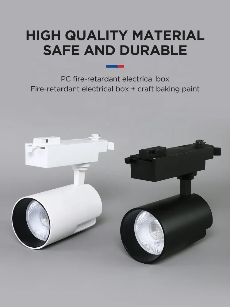 35w Power Rail Led Track Light dimmable spot Led track light magnetic global track light