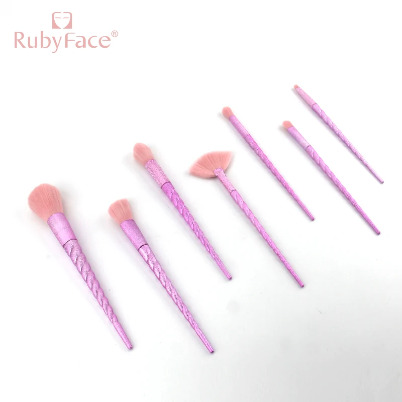 7 pcs rubyface  makeup brushes set  2020 In Stock factory supply