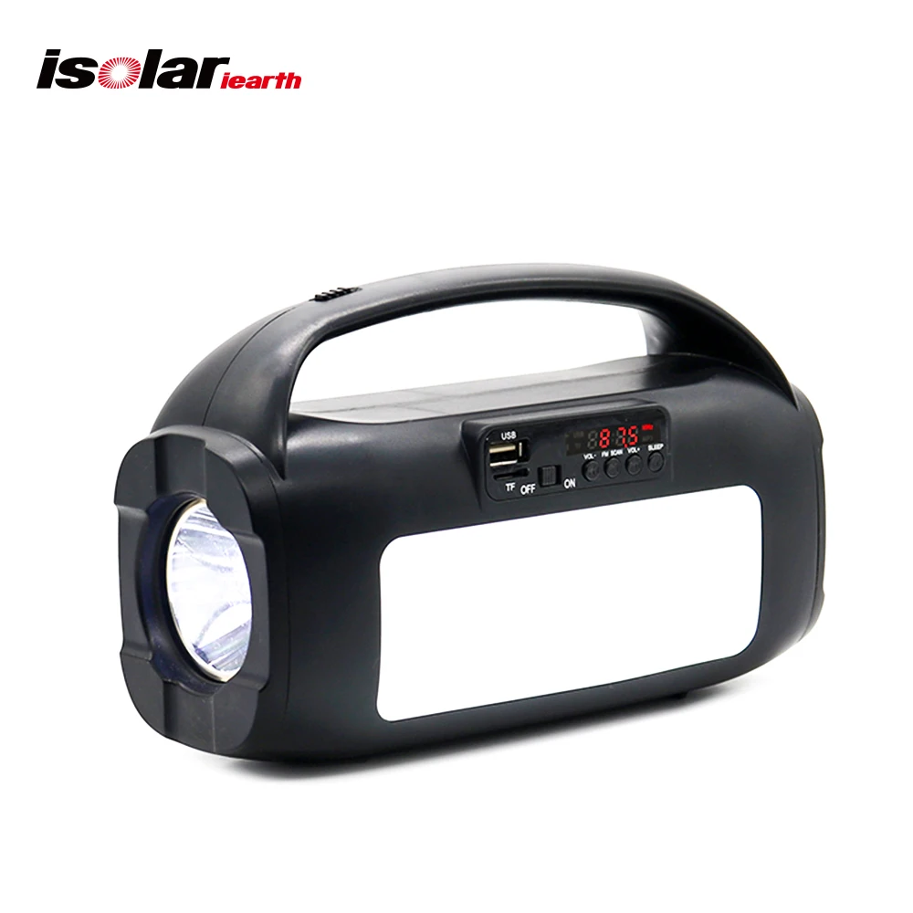 Solar Light Kit power bank solar light gd-8017 Multi function Solar Generator with Solar Panel USB radio audio speaker