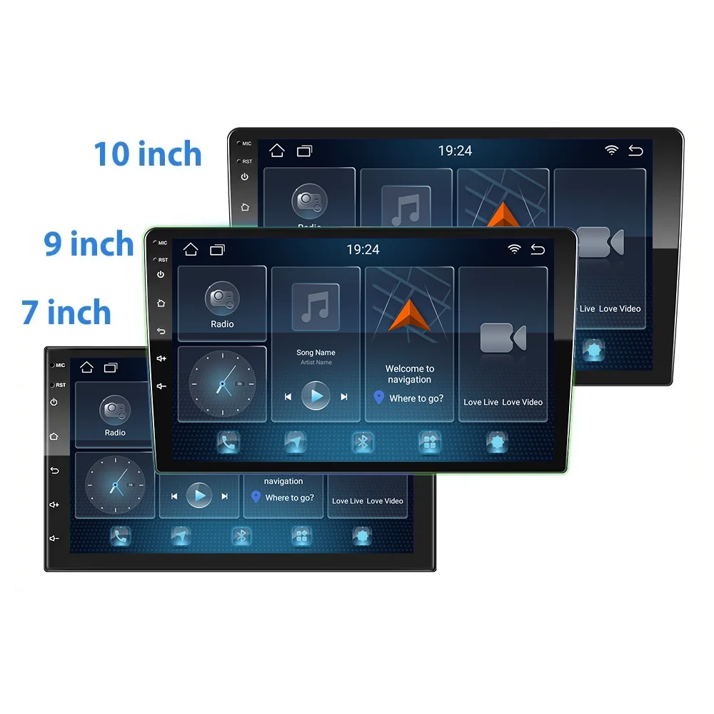 9 дюймов 2 din 1 + 32 ГБ портативный MP5 экран стерео CD Android Carplay радио автомобильный DVD плеер
