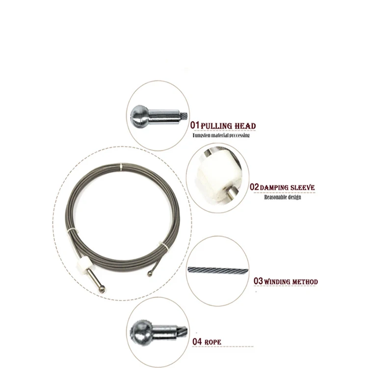New Winding method 7*7*19 tungsten wire rope for single crystal furnace accessories