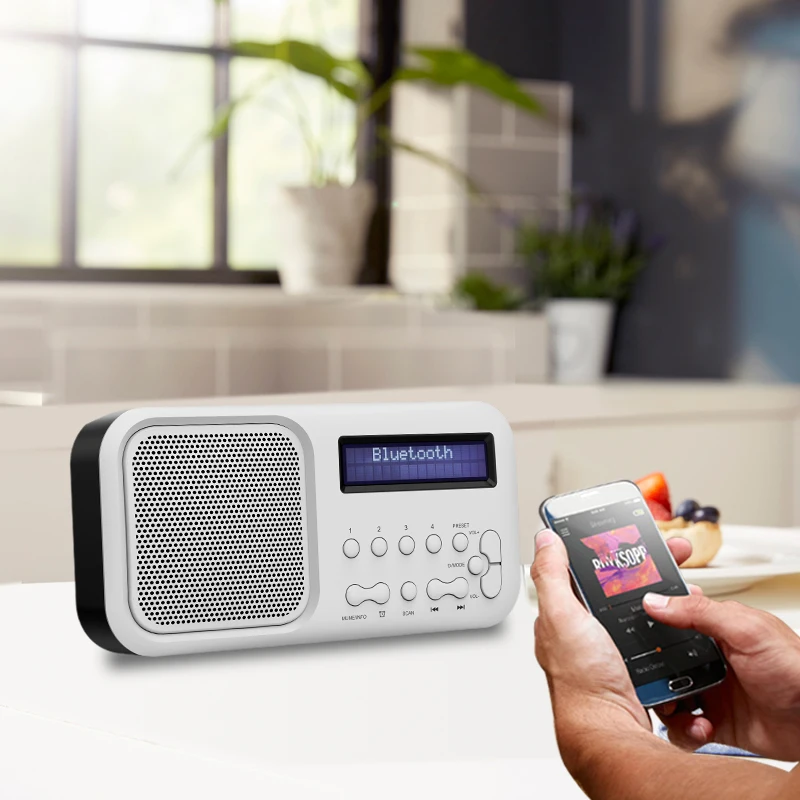 Portable FM AM Radio USB Mini FM Speaker Pocket Radio in Speaker PC Phone MP3 Music Player DJ Bass Speaker Digital Radio