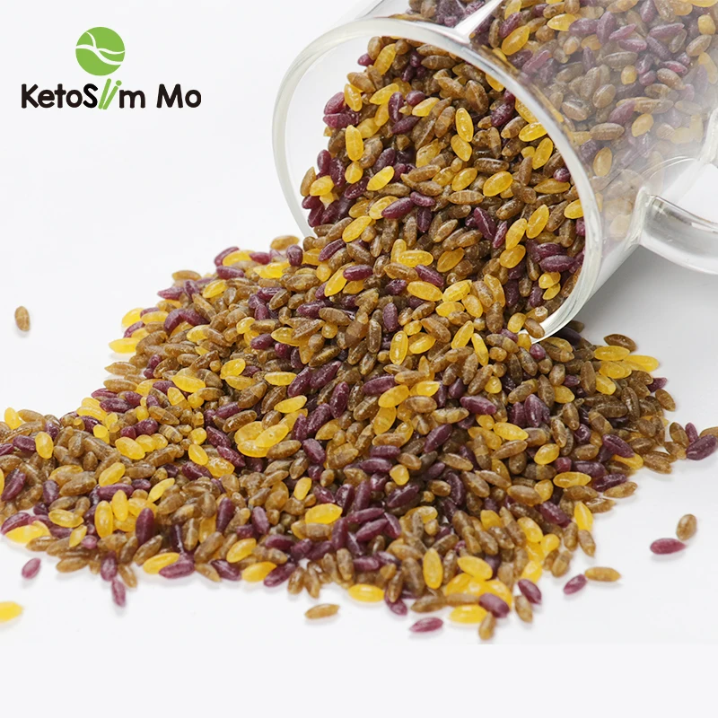 Ketoslim Mo Carb Rice Dry Keto White Rice Amorphophallus Three-Color Healthy Konjac Indonesia Dietary Fiber Halal Food Malaysia