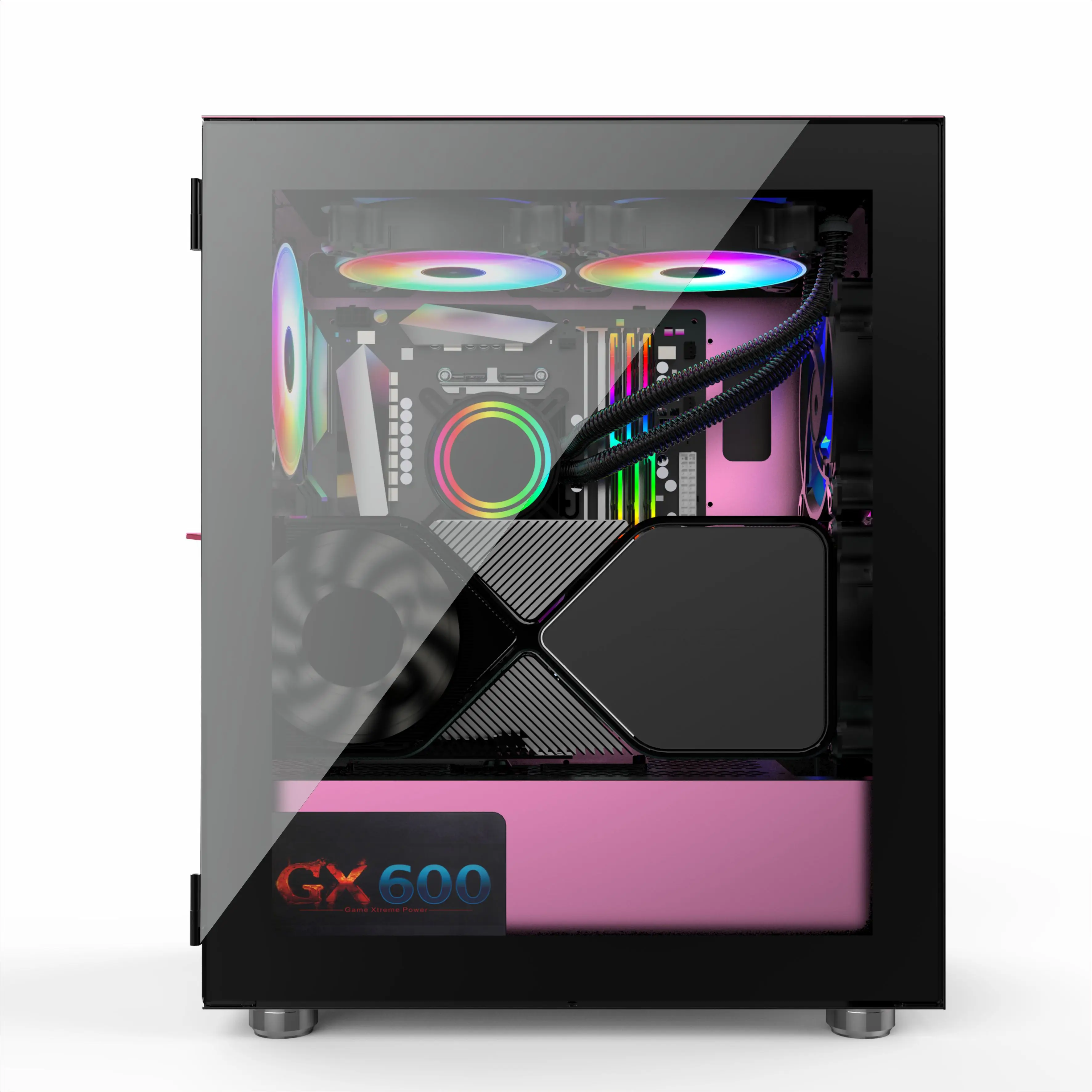 2022 Hot Sale New OEM  Micro ATX PC Case Gaming Casing With Side Panel Window