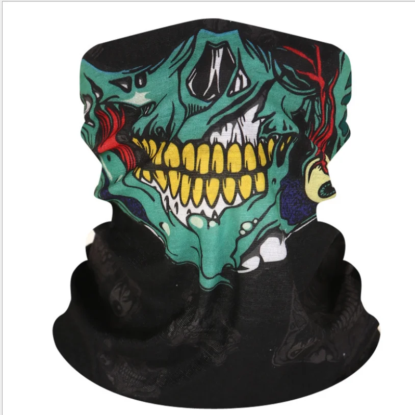 OEM цифровая печать Хэллоуин лицо шарф трубка Мути-функциональный Череп Клоун банданы