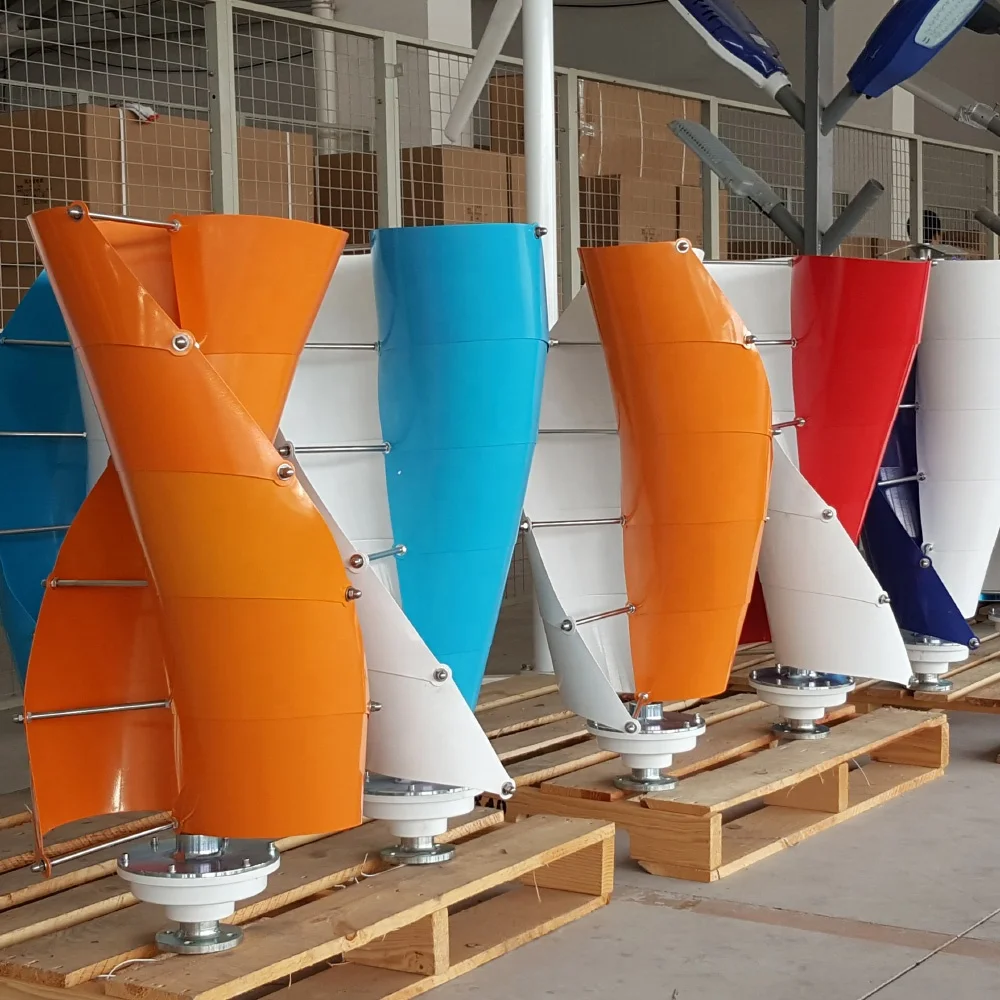 5KW Renewable Energy System Vertical Axis Wind Turbine Wind Generator for Home Rooftop