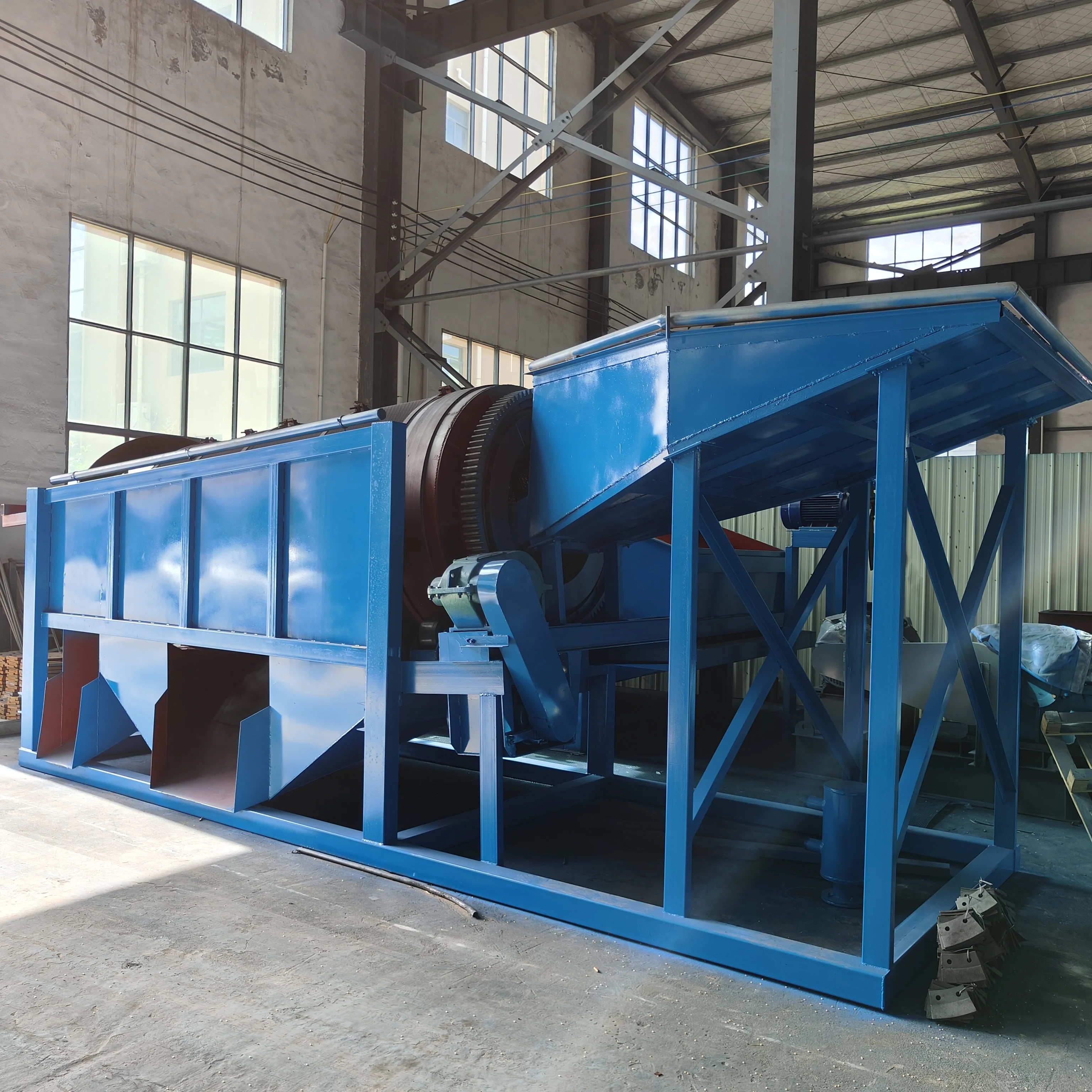 20-30tph Alluvial Gold Mining Washing Plant Drum Rotary Trommel Screen