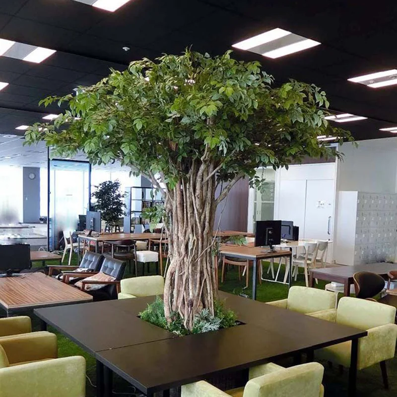 Искусственное дерево banyan высокой степени имитации для украшения наружного сада торгового