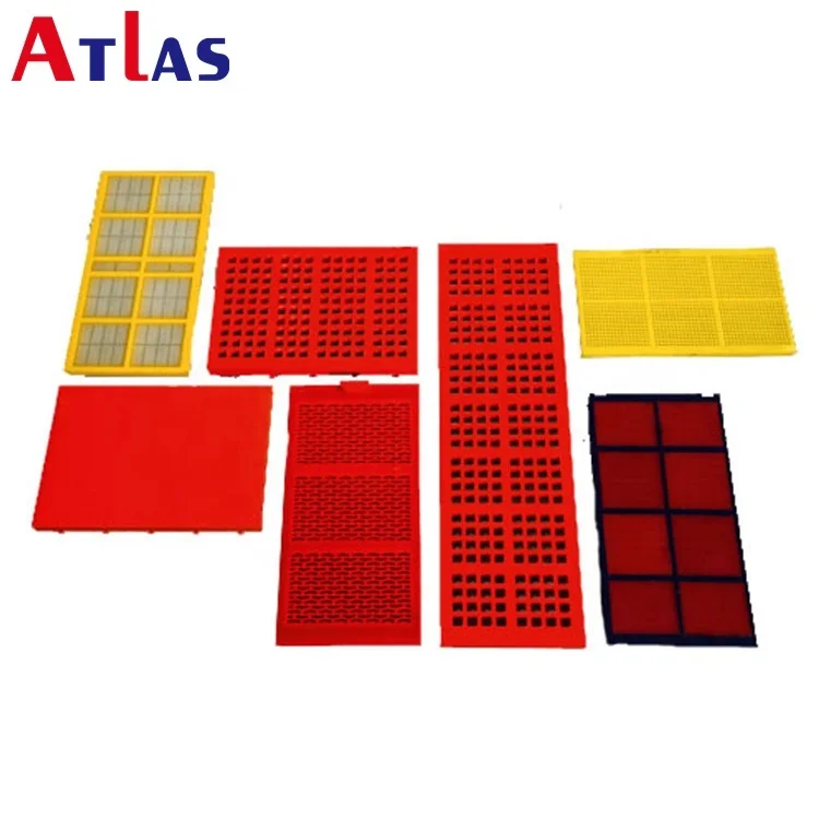 Customized elastomer polyurethane PU mining screen vibrating screen panel polyurethane panel sheet with hole