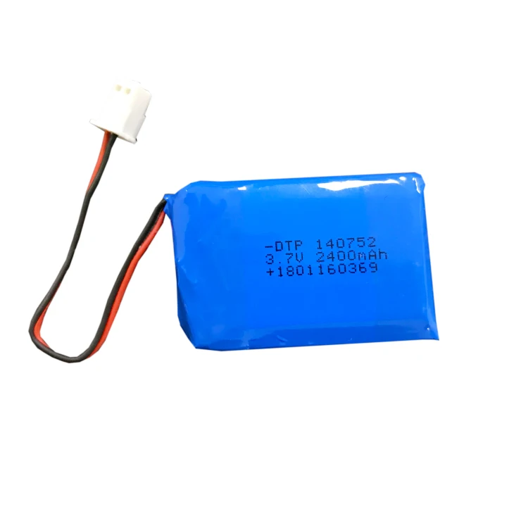 103040-2P rechargeable lithium-ion polymer battery 3.7v 2400mah pack