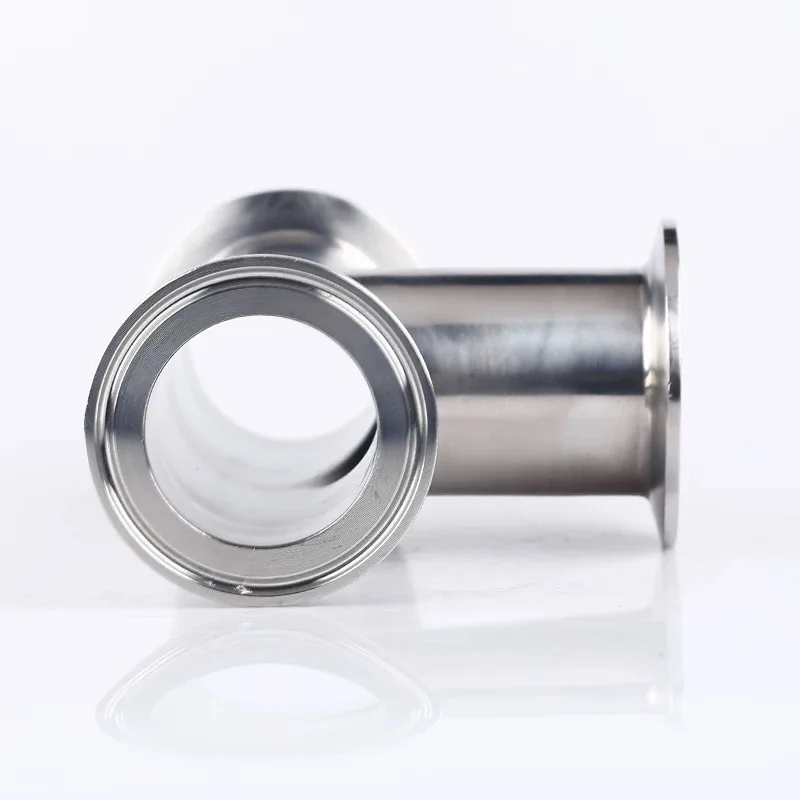 Sanitary Stainless Steel 304 316L Pipe Connection Fittings weld  tri-clamp equal Tee custom tee