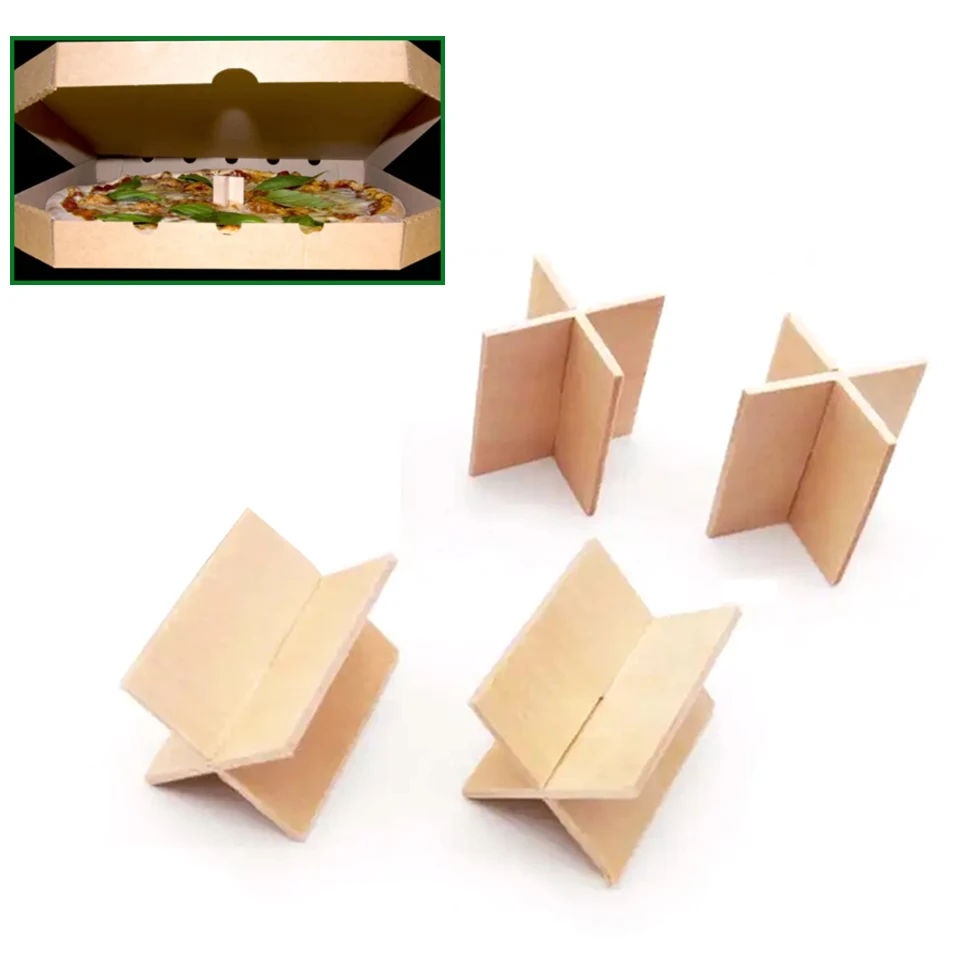 Factory Customization Size Degradable Wood Pizza Table Box Saver Stands Tripod Stack For Home Restaurant
