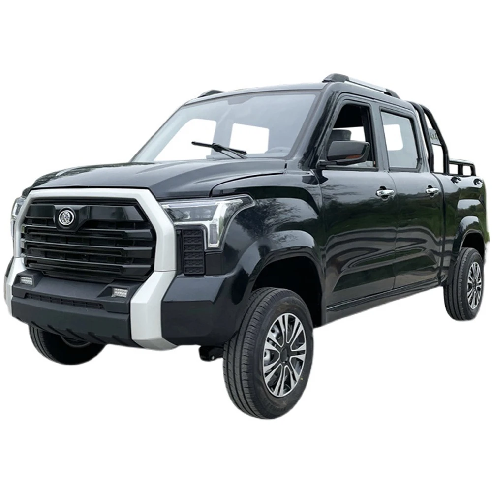 China cheap 3000 w mini electric pickup truck 4000 kg double row 4 pickup hybrid electric double room