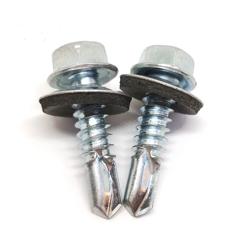 DIN7504K TEK Hex Flange Head Self Drilling Screw For Color Steel Roofing