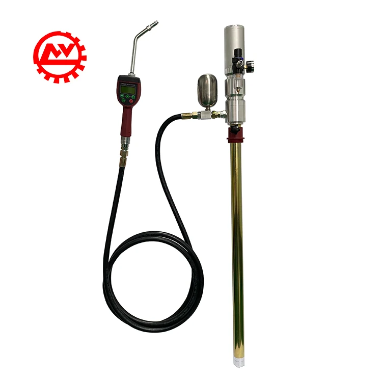 Wall Mount Automatic Pneumatic Piston Lube Drum Pumps Air Operated Barrel Lubricating Oil Pump With Counter