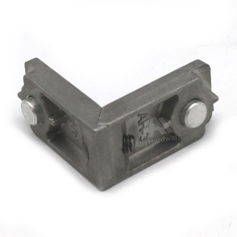 China supplier 90 degree die cast aluminum door window corner joint