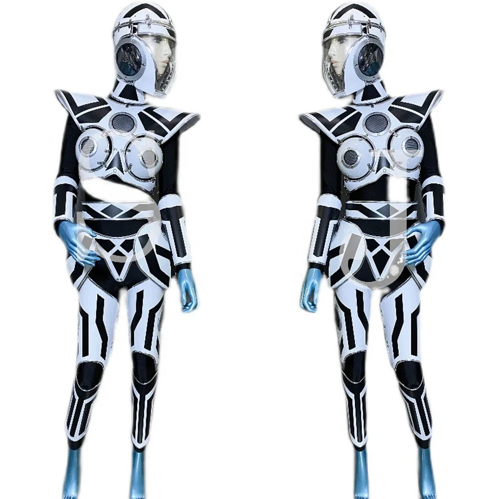 Luxury Celebrate Party Future spaceman bar playground technology LED Light robot dancer stage armor gogo show costumes