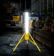 New Product Outdoor Hanging Portable  Connectable IP54 65W Construction Site Camping LED 360 Beam Angle Cylindrical Work Light