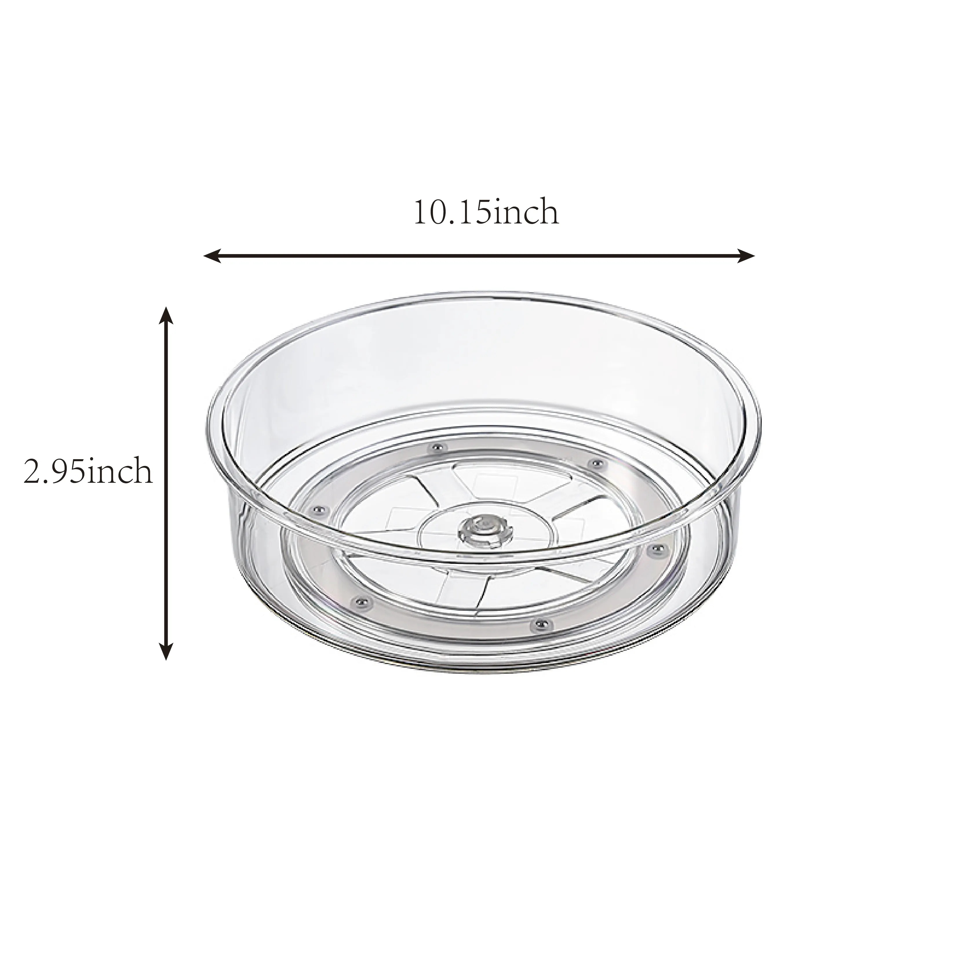 Clear Turntable tray  Pantry Countertop Cosmetics organizer