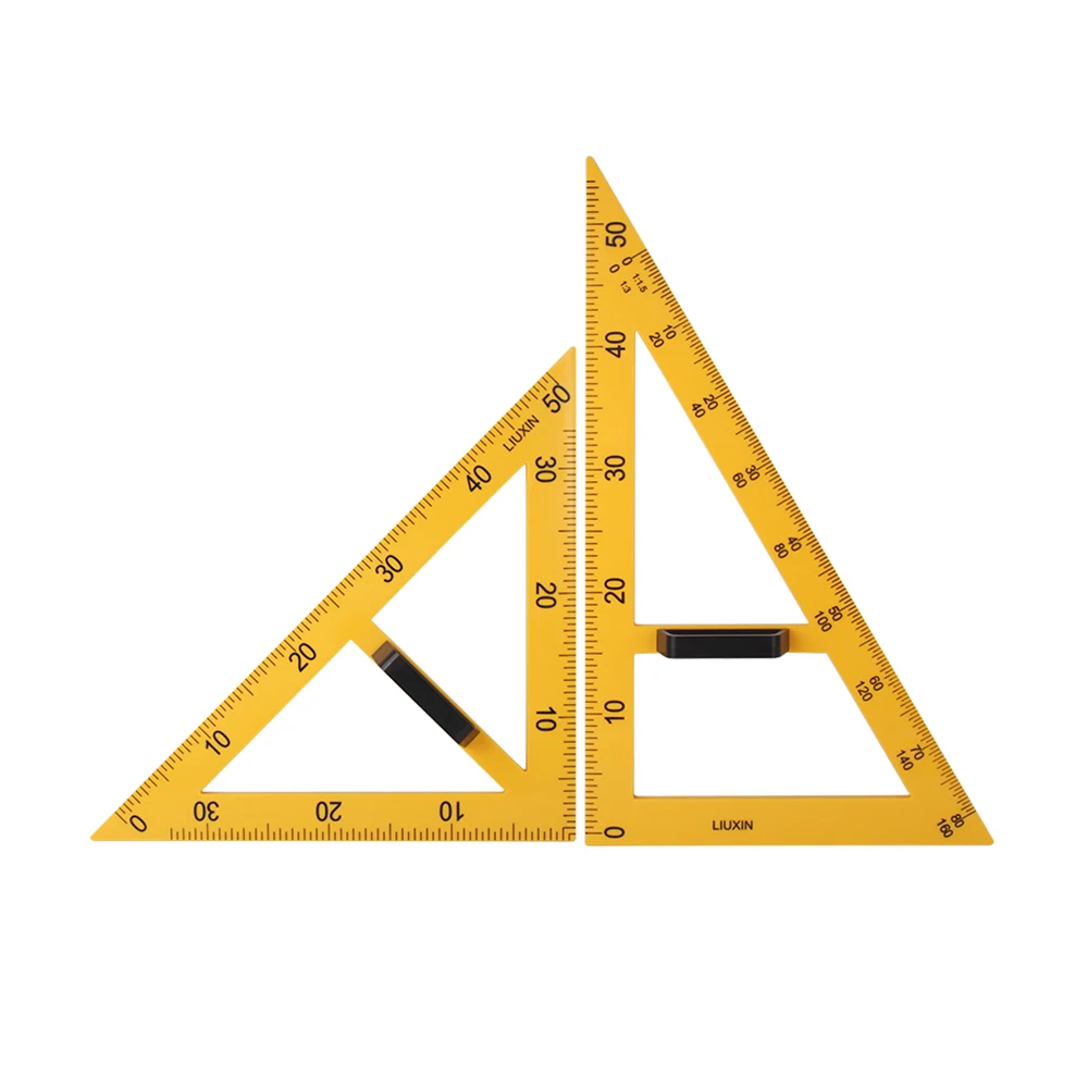 
Cost-effective teachers demonstrate survey and drawing tools triangle ruler 45 + 60 plastic magnetic triangle set 