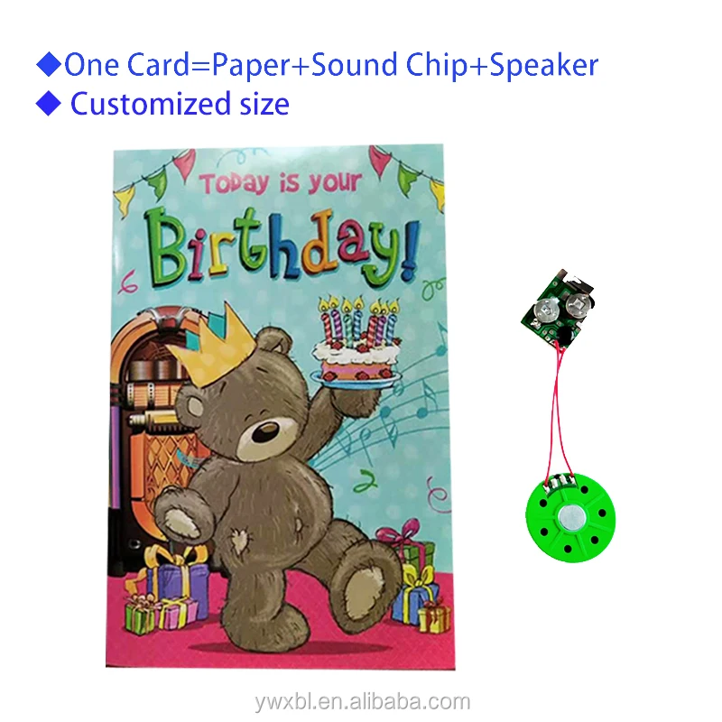 Zebulun muiscal greeting card Greeting cards music sound voice recording greeting card for party gift