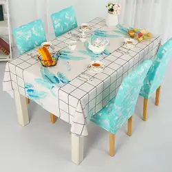 wholesale Household Hotel Biodegradable Plastic Table Cover Tablecloths Printed Disposable Dinner Table Cover