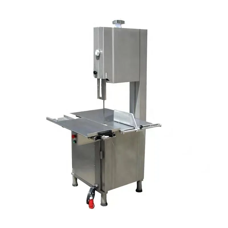 Industrial electric fish cutting band saw to cutting frozen fish meat processing  machine